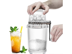Trituradora de hielo portátil de 1 l, ABS PP, manual, para hacer conos de nieve, ideal para uso doméstico, al aire libre y camping, Rosewell