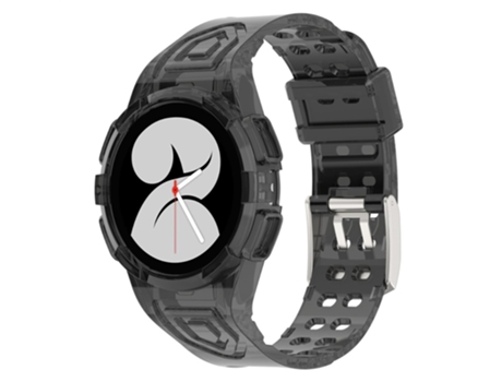 Correa TPU + PU para Samsung Galaxy Watch4 40mm - negro transparente