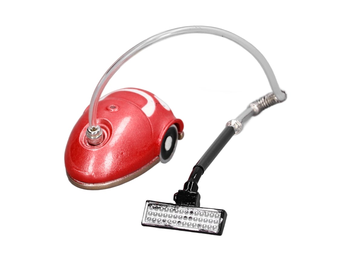 Ats-aspiradora Miniatura Para Casa De Muñecas 1:12 Accesorio De Limpieza Juguete Para Niños Rojo