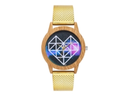 Reloj De Pulsera De Cuarzo Simple Y Fashion Para Hombres Y Mujeres Zhoulianfa T34-f2 (oro)