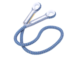 Cuerda de rápel profesional para escalada en roca, 80 cm de bucle de ojo a ojo, color azul