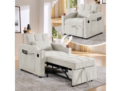 Sillón Cama 3 En 1 Con Usb, 190 Cm, Portavasos, Acero Inoxidable, Ajustable.