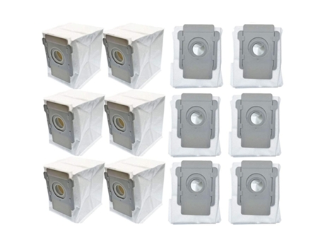 Paquete de 12 bolsas de vacío para Irobot Roomba I &Amp; Serie S, I3(3550), S9(9550) Bolsas automáticas de eliminación de suciedad con base limpia