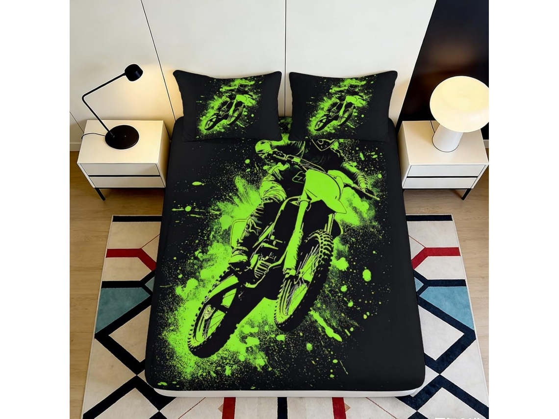Microfibra Estampado Funda Negra Adolescentes Microfibra Diseño Almohada Juego Color 200x25cm