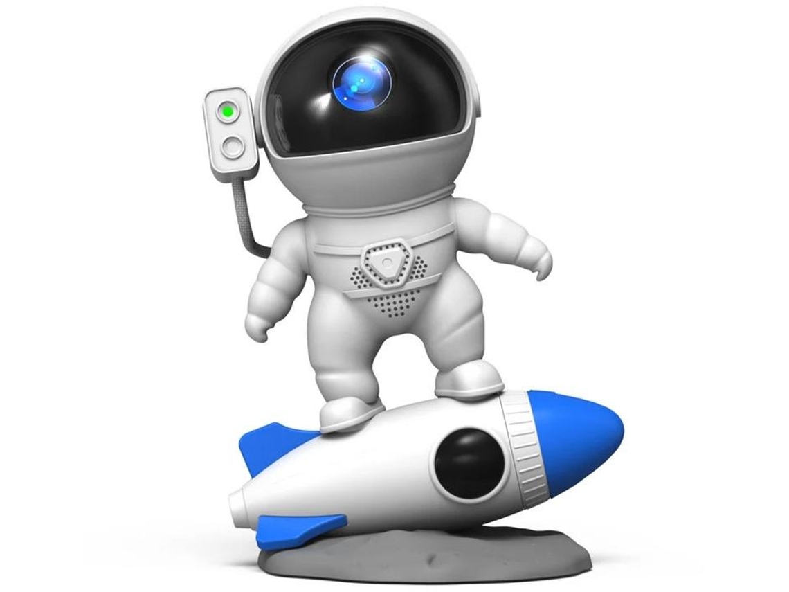 Astronauta Estrella Galaxia Proyector Luz Proyector Estrella Para Cuarto Proyector Planetario 360 Ajustable Blanco Yizhood