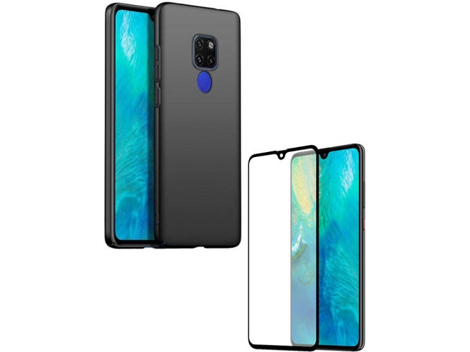Kit Carcasa y Protector Cristal 5D Huawei Mate 20X SlimShield Negro