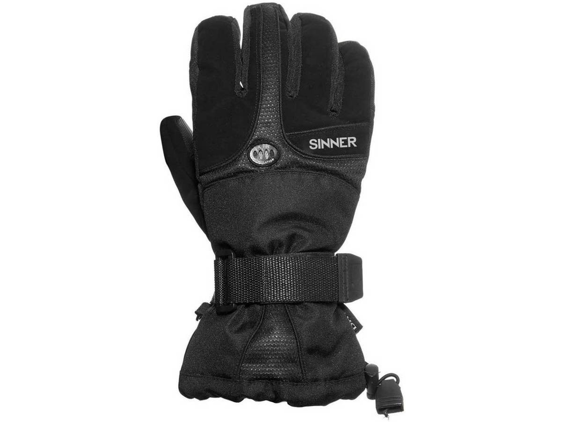 Guantes para Hombre SINNER Lavas Everest Negro para Esquí (XL)