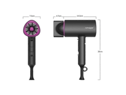Secador de pelo plegable de alta potencia, secado rápido, viento caliente y frío, para viajes en casa Ly Ebike