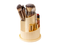 Soporte Giratorio De Gran Capacidad Para Brochas De Maquillaje, Organizador De Cosméticos, Giratorio, A Prueba De Polvo.