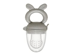 Chupeta De Bebê, Alimentador De Frutas, Mordedor Silicone Em Formato De Coelho, Para Purês E Leite Materno (cinza) Spqment