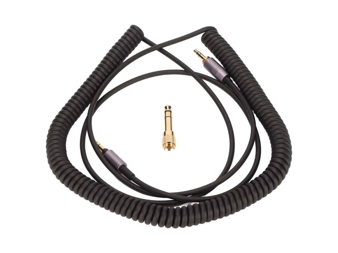 Cable De Audio De 3,5 Mm Con Resorte Retráctil, 3 Metros (9,8 Pies), Plug And Play Con Adaptador Xlr Para Auriculares Mp4