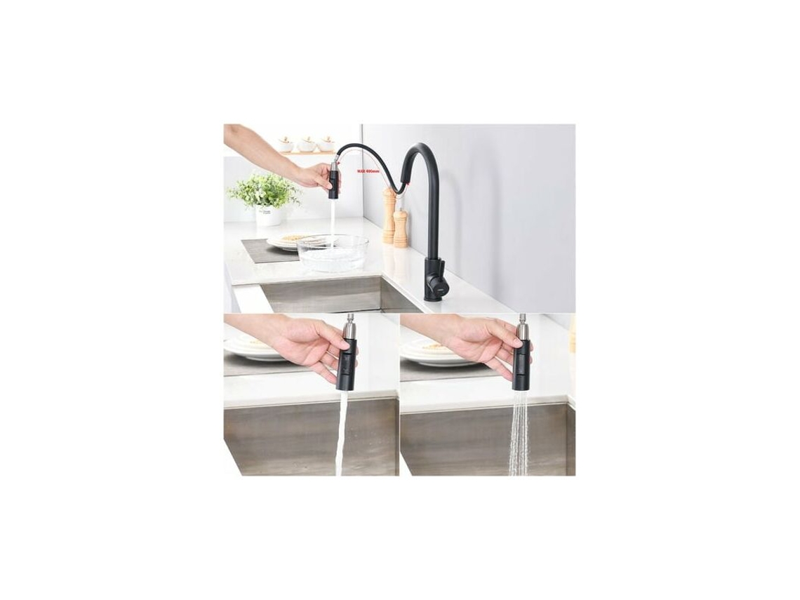 Grifo de cocina con rociador extensible Mdug