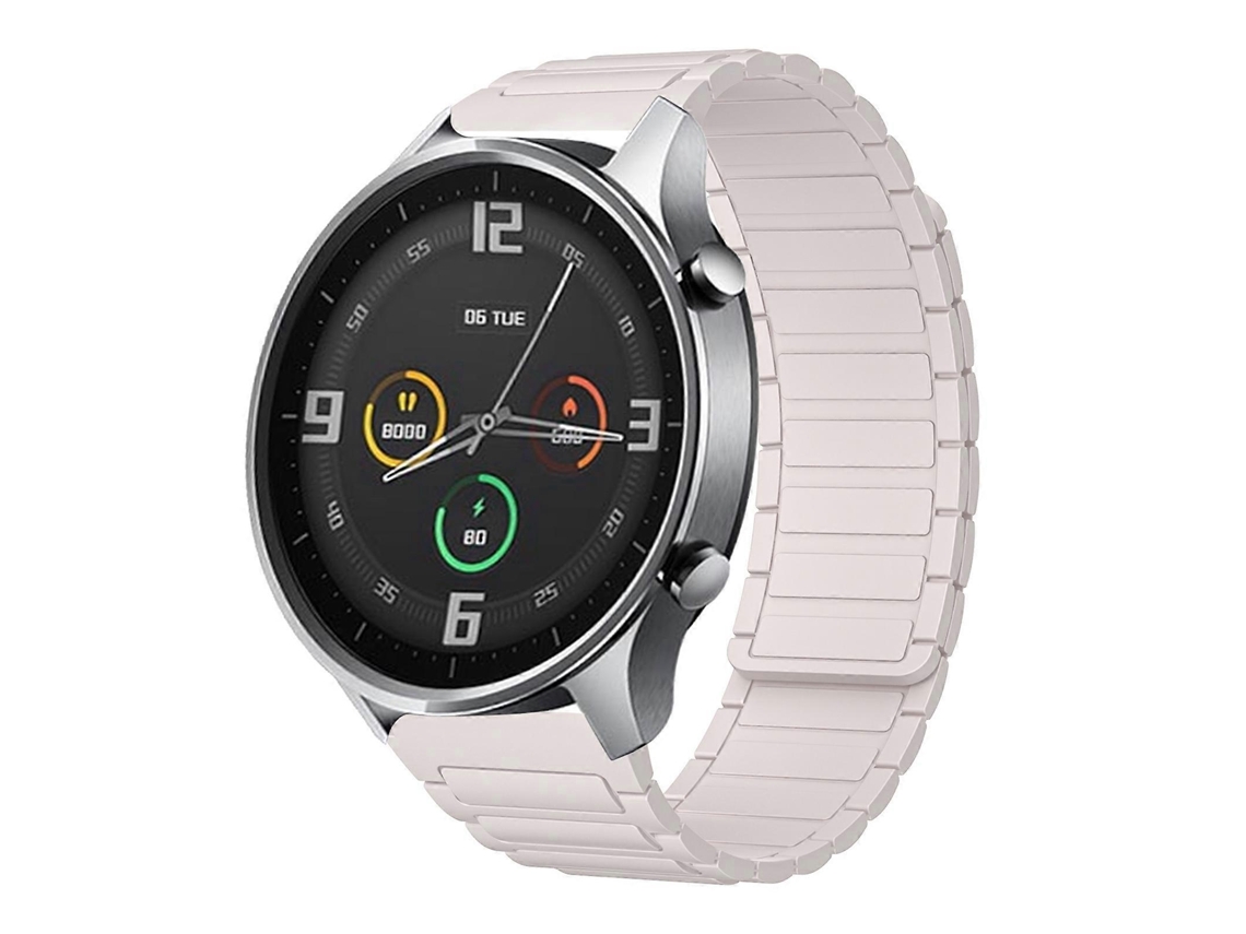 Pulsera magnética de silicona de 22 mm con diseño en forma de I.