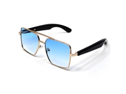 Gafas inteligentes Eifson GT30, auriculares, interruptor automático, bisagra metálica con resorte (azul dorado)