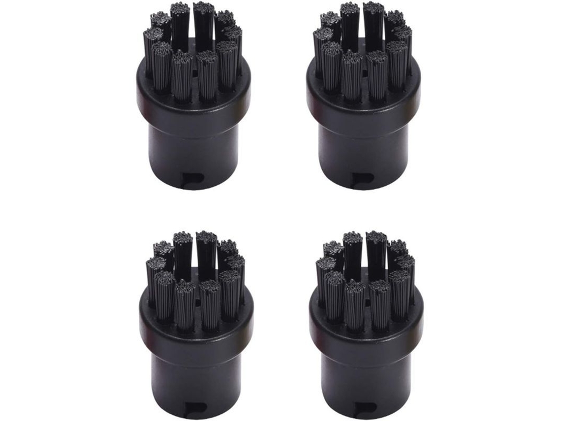 2026-4 Cepillos Redondos De Repuesto Para Limpiadora De Vapor Karcher Sc1 Sc2 Sc3 Sc4 Sc5 Sc7 (negro)