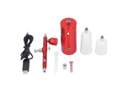 Kit De Pincel Aéreo Inalámbrico Recargable Portátil Para Decoración De Uñas, Pasteles, Maquetas Y Pintura.