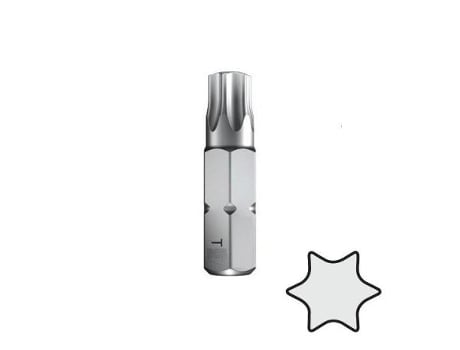 Punta atornillar mango 1/4 torx 25mm punta atornill tx15