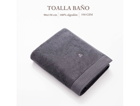 Toalla de Baño SCALPERS Home NIDUS 100% Algodón (90x150cm - Gris)