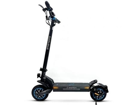 Patinete Eléctrico SMARTGYRO Crossover Dual Max Certificado/ Motor 1000W/ Ruedas 10/ 25Km/H/ Autonomía 60Km/ Negro