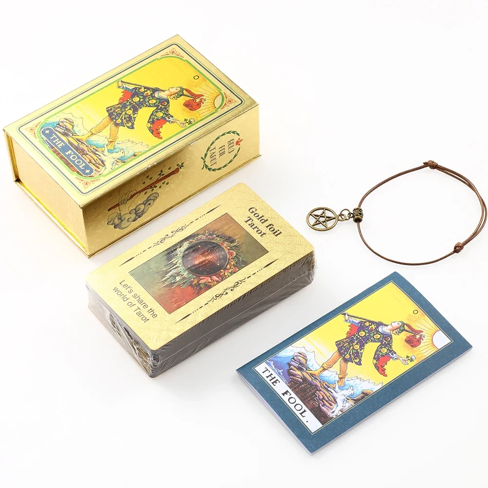 Cartas De Tarot De 7x12 Cm, En Inglés, Impermeables, Juego De Mesa Interactivo Para Niñas.