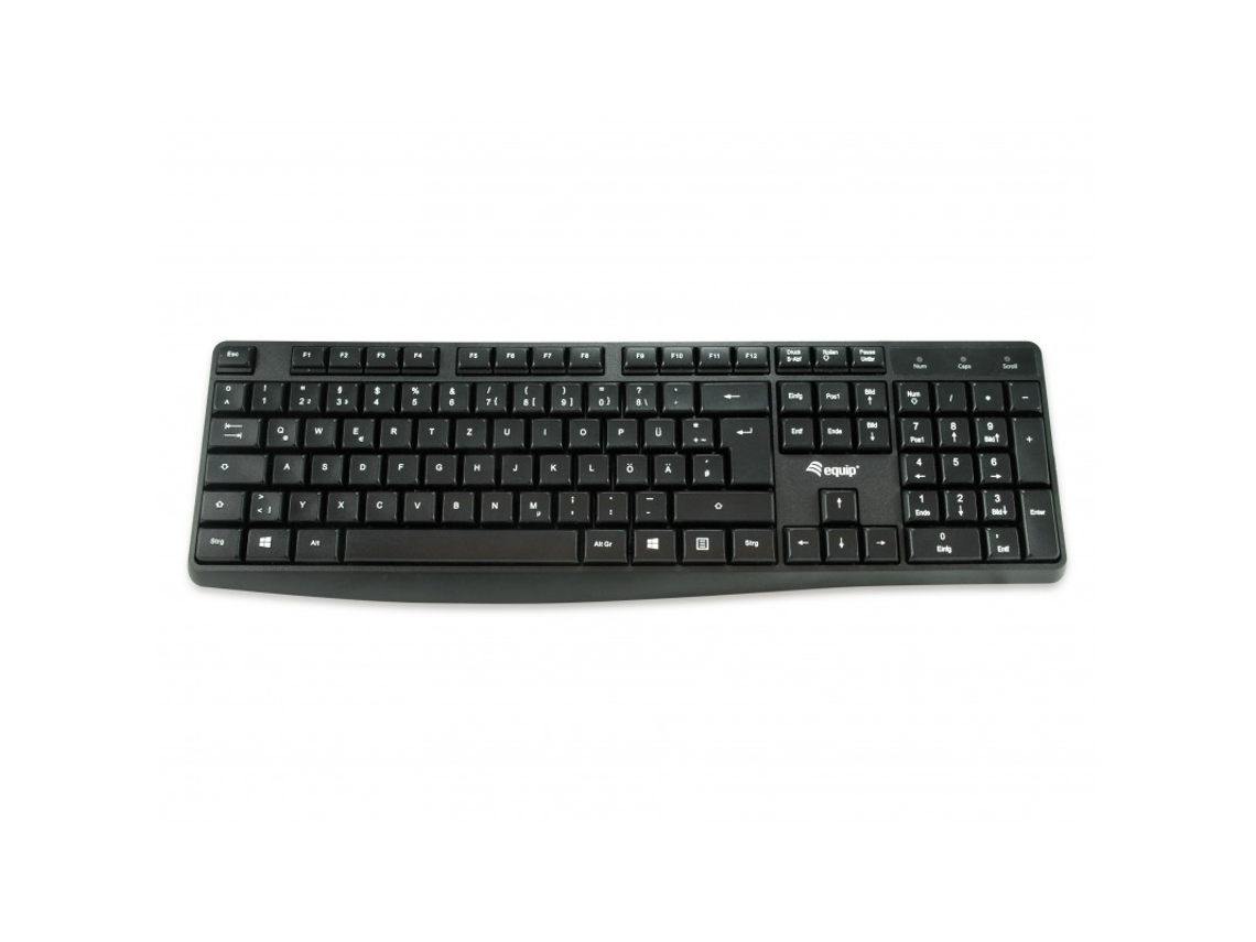 Equip 245211 Teclado de oficina USB QWERTY Español Negro 245211vayotoy
