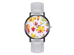 Reloj De Pulsera Unisex De Cuarzo, Esfera Redonda, Piel Sintética, Color Gris Informal, 5 Estilos.
