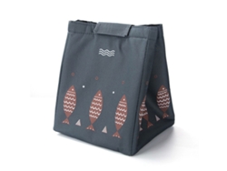 VVJIJILLY Bolsa térmica reutilizável de tecido Oxford para almoços e lanches.