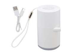 2026-bomba Eléctrica De Vacío Y Inflado Usb Con 4 Niveles De Luz Para Camping Al Aire Libre Blanco