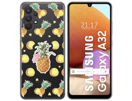 Carcasa Samsung Galaxy A32 4G TUMUNDOSMARTPHONE Dibujos Transparente Multicolor