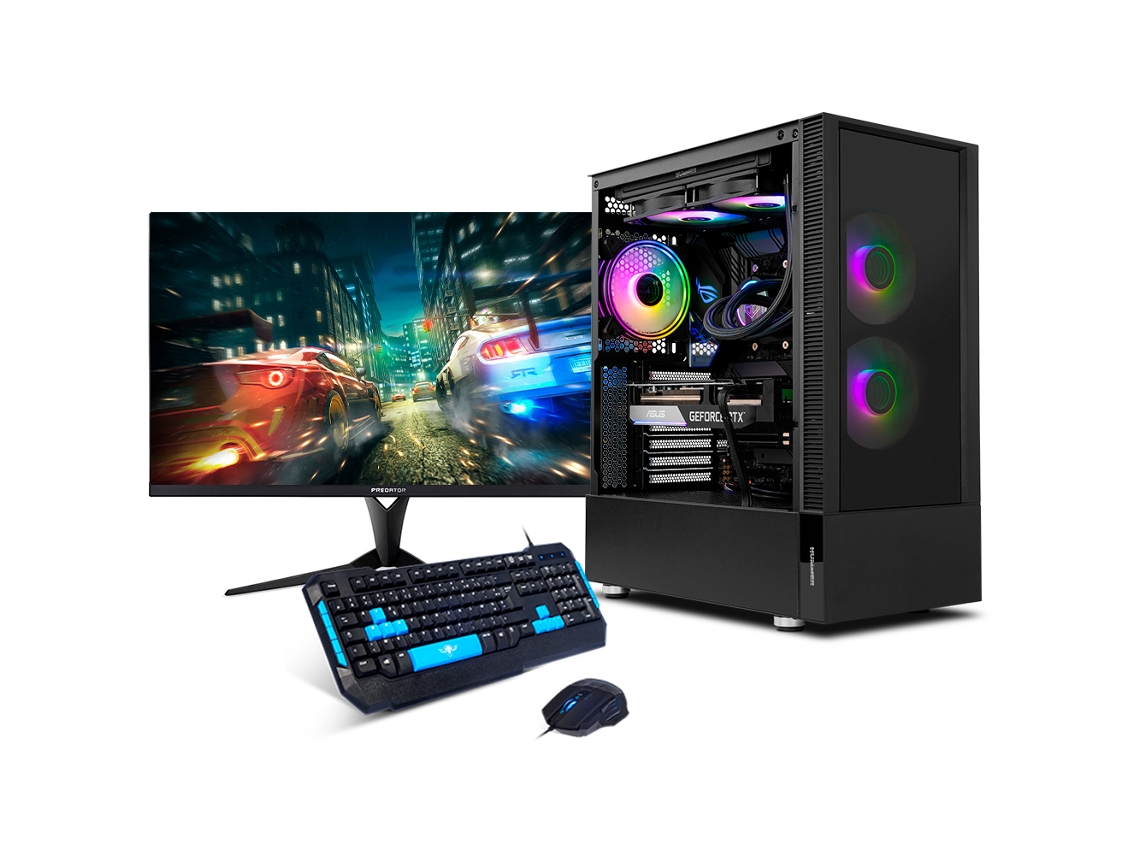 Desktops Gaming Neo-PC Némesis (AMD  Ryzen 5 4600G  – 16 GB RAM –  480 GB SSD – Monitor FullHD 27" teclado y ratón – Windows 11)