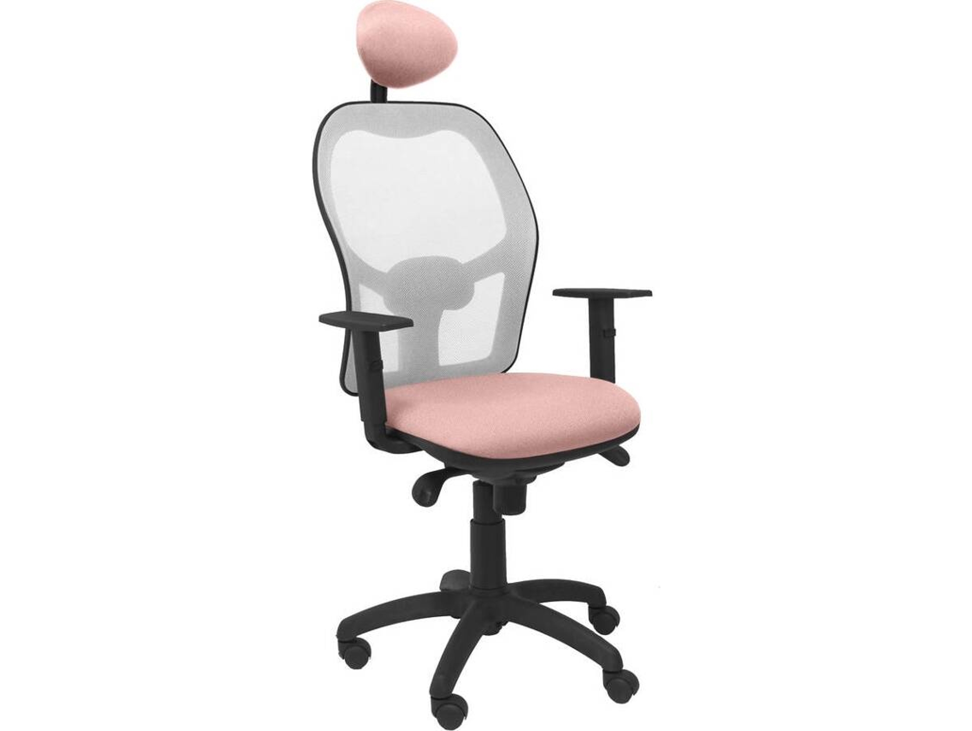 Silla de Escritorio Operativa PYC Jorquera C Rosa GR (Brazos Ajustables - Malla)