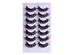 MEOIRUERY 1 Caja de Pestanas Falsas 8D, Cílios Imitación Mink, Rizados y Voluminosos para Ojos