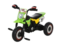 Triciclo Infantil Motocross Luces Música Caja Almacenamiento Verde