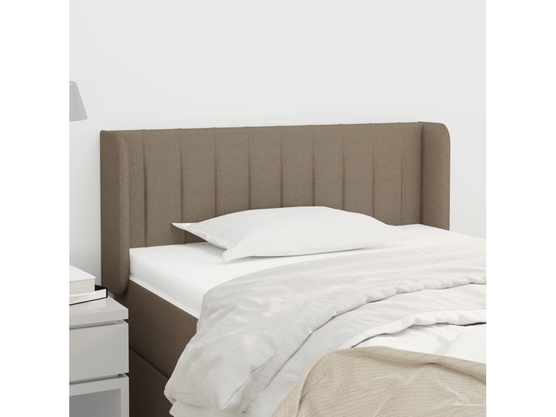 Cabecero De Tela Gris Taupe 103x16x78/88 Cm