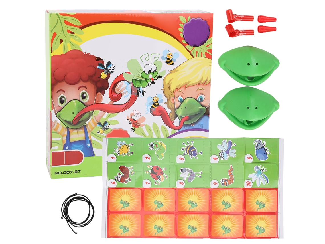 Jogo De Língua Animal Para Crianças: Pegar Insetos, Comer Pragas, Jogo De Mesa Com Cartões