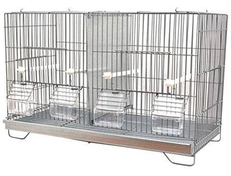 Jaula para Pájaros CORAÇÁO LUSITANO (Gris - 36x58x27.5cm)