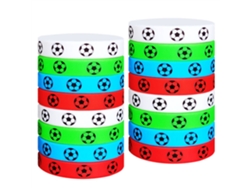 16 Pulseras Deportivas De Silicona Para Fútbol, Ideales Para Aficionados, Regalos De Fiesta Y Decoración.