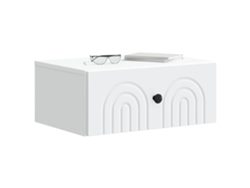 Maison Exclusive - Mesita De Noche De Pared Con Cajón 2 Pcs 49 X 34,5 X 20 Cm