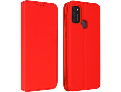 Funda Samsung Galaxy M21/M31/M30S AVIZAR Libro Billetera Rojo