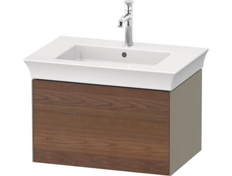 DURAVIT Tulip blanco, mueble de baño montado en la pared, ancho 684 x profundidad 458mm, con 1 extractor, con tecnología de punta, WT42410