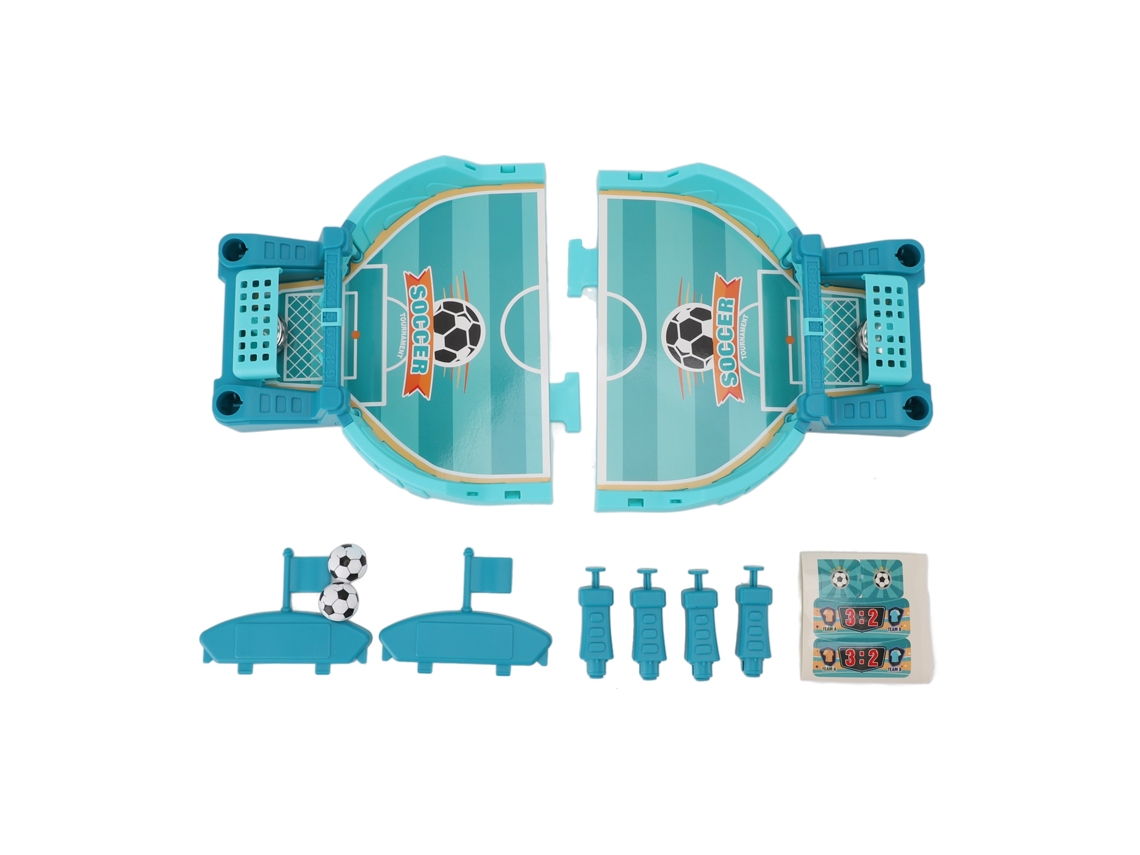 Juego de fútbol de mesa BJ para dos jugadores, juego interactivo de fútbol de dedos para niños, juguete rompecabezas azul