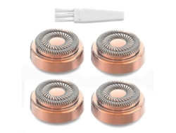 Cabezales De Reemplazo Para Depiladora Facial Finishing Touch Flawless Generación 1 18k Dorado Hipoalergénico