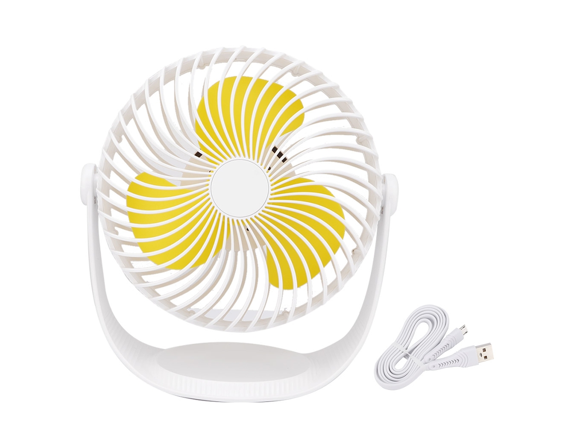 Mini rejillas de ventilación USB silenciosas para oficina en casa - Blanco