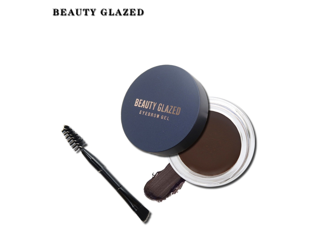 Pomada Para Cejas De Larga Duración Beauty Glazed Con Pincel - 5 Tonos, Resistente Al Agua, 3 G