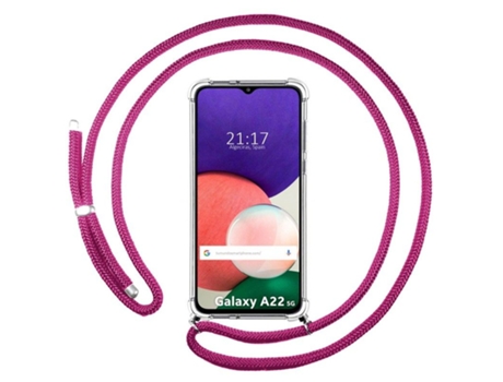 Carcasa Samsung Galaxy A22 5G TUMUNDOSMARTPHONE Colgante Rosa