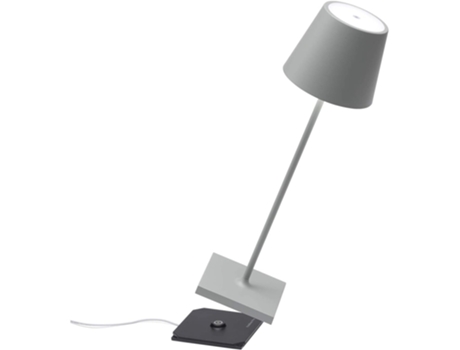 Lámpara de Mesa Poldina Pro Verde Salvia led recargable y regulable ZAFFERANO