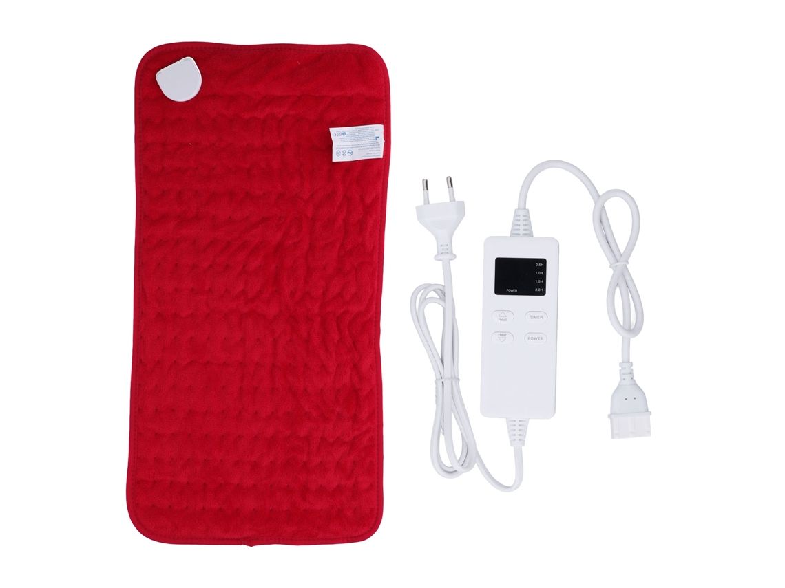 Manta Eléctrica Calefactable De 30x60 Cm Con 6 Niveles De Temperatura Y Apagado Automático Con Temporizador Para Uso En Hombros Y Rodillas.