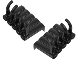 Soporte Adhesivo Para Auriculares, 10 Unidades, Ganchos Negros Para Pantalla De Portátil