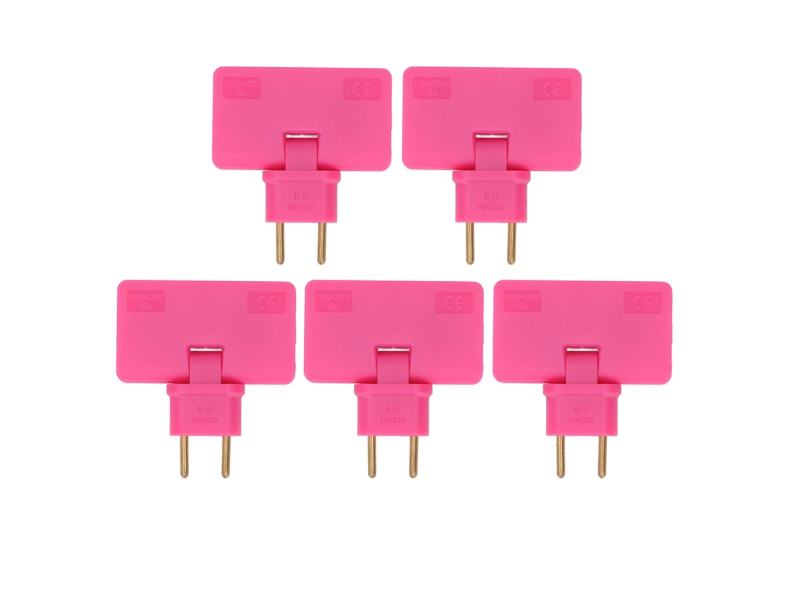 5 Adaptadores De Enchufe Inalámbricos De 180 Grados, Convertidores De Extensión, De 1 A 3 Unidades.