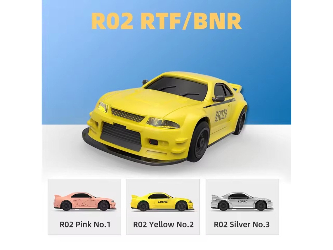 Versión Rosa Rtrldarc R02 1/64 2.4g Rwd Drift Mini Led High Speed On-road 60min Regalo Niños Juguetes